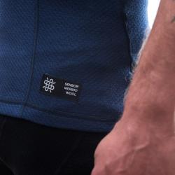 Sensor Merino Df Kr.rukáv Deep Blu funkční triko