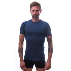 Sensor Merino Df Kr.rukáv Deep Blu funkční triko