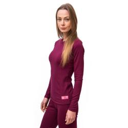 Sensor Merino Df Zip Lilla dámské funkční tričko POUZE S (VÝPRODEJ)