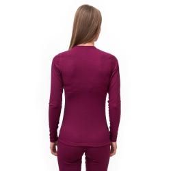 Sensor Merino Df Zip Lilla dámské funkční tričko POUZE S (VÝPRODEJ)
