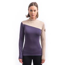 SENSOR Merino Extreme Up Dámská mikina grape purple/beige