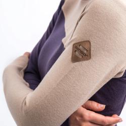 SENSOR Merino Extreme Up Dámská mikina grape purple/beige