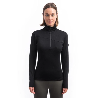 SENSOR Merino Extreme Up Dámská černá mikina