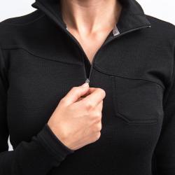 SENSOR Merino Extreme Up Dámska čierna mikina