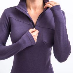 SENSOR Merino Extreme Up dámská mikina Grape Purple