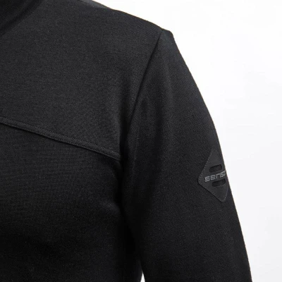 SENSOR Merino Extreme Up Pánská černá mikina