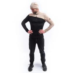 SENSOR Merino Extreme Up Pánská mikina černá/almond beige