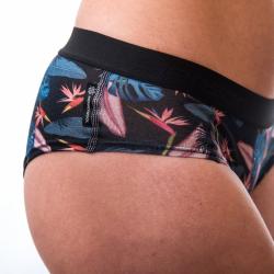 Sensor Merino Impress Dámské Kalhotky Černá/floral