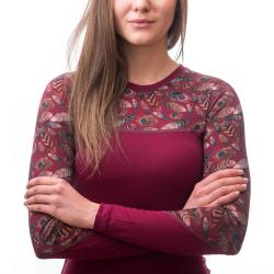 Sensor Merino Impress Lilla/feather dámské funkční tričko