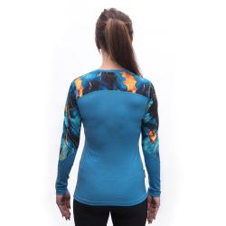 SENSOR Merino Impress Modrá/universe dámské tričko