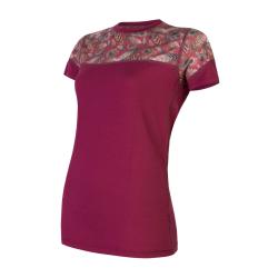 Sensor Merino Impress Lilla/feather dámske funkčné tričko