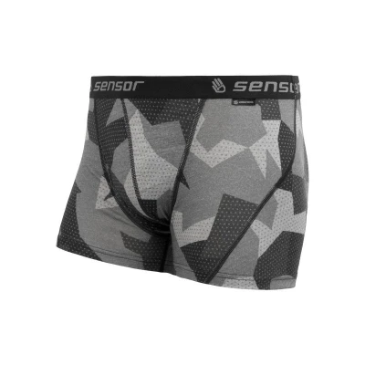 Sensor Merino Impress Pánské Trenky Černá/camo Sensor Merino Impress Pánské Trenky Černá/camo