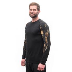 SENSOR Merino Impress Černá/cosmos pánské tričko