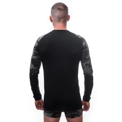 Sensor Merino Impress Černá/honeycomb pánské funkční tričko