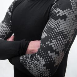 Sensor Merino Impress Černá/honeycomb pánské funkční tričko