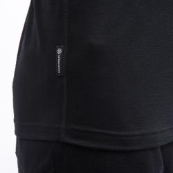 SENSOR Merino Impress pánské triko kr.rukáv černá/cosmos