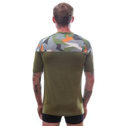 Sensor Merino Impress Safari/camo pánské funkční tričko