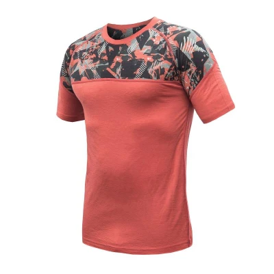 SENSOR Merino Impress pánské triko kr.rukáv Terracotta/rush SENSOR Merino Impress pánské triko kr.rukáv Terracotta/rush