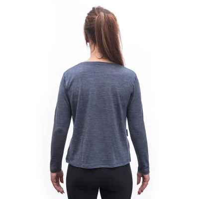 SENSOR Merino Lite dámské triko dl.rukáv Mottled Blue
