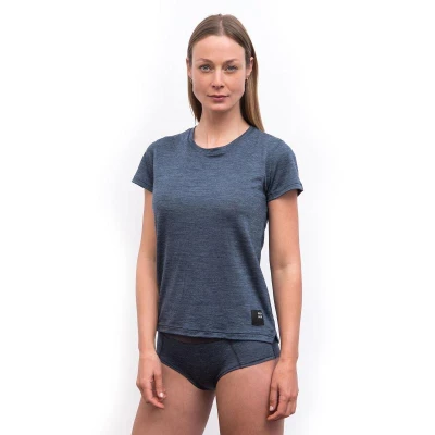 SENSOR Merino Lite dámské triko kr.rukáv Mottled Beige