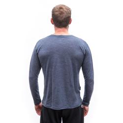 SENSOR Merino Lite Mottled Blue pánské tričko