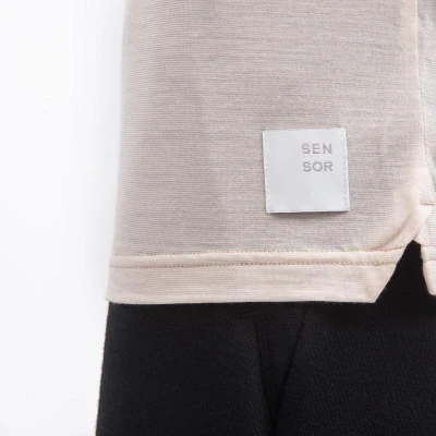 SENSOR Merino Lite Mottled Beige pánské tričko