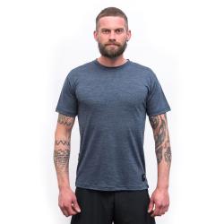 SENSOR Merino Lite Mottled Blue pánské tričko