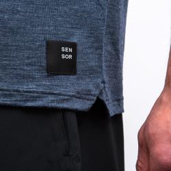 SENSOR Merino Lite Mottled Blue pánské tričko
