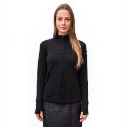 Sensor Merino Upper Celozip Černá dámská mikina