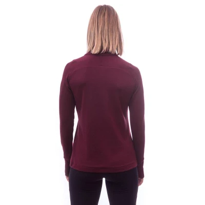 Sensor Merino Upper Port Red dámská mikina