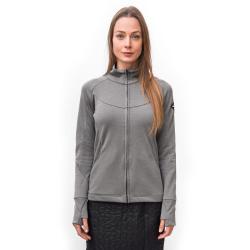 Sensor Merino Upper Celozip Šedá dámská mikina
