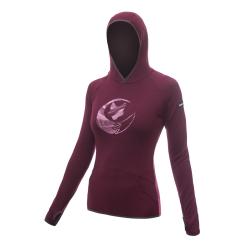 SENSOR Merino Upper Fox dámská mikina Port Red