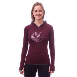 SENSOR Merino Upper Fox dámská mikina Port Red