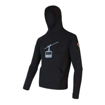 Sensor Merino Upper Gondola Černá pánská mikina Sensor Merino Upper Gondola Černá pánská mikina