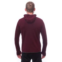 SENSOR Merino Upper Heli pánská mikina klokanka Port Red
