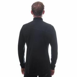 Sensor Merino Upper Krátký Zip černá mikina POUZE L (VÝPRODEJ)