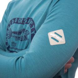 SENSOR Merino Upper Outdoors pánská mikina klokanka Mint Blue