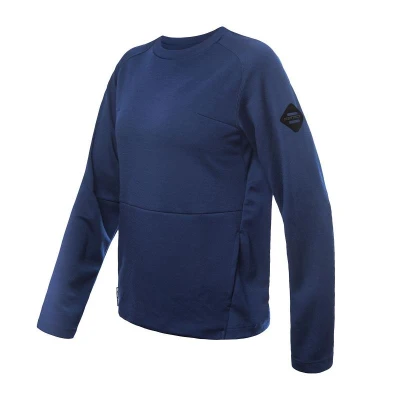 SENSOR Merino Upper Traveller dámská mikina Deep Blue