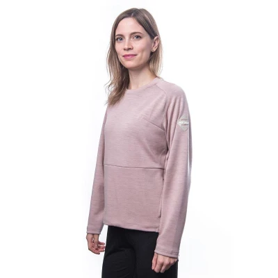 SENSOR Merino Upper Traveller dámská mikina Dusty Pink