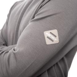 SENSOR Merino Upper Traveller pánská mikina šedá s kapucí