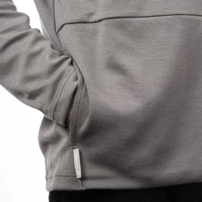 SENSOR Merino Upper Traveller pánská mikina šedá s kapucí