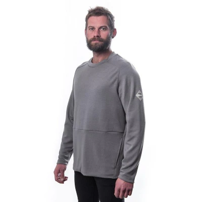 SENSOR Merino Upper Traveller pánská šedá mikina