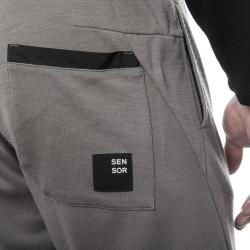 SENSOR Merino Upper Traveller pánské šedé kalhoty