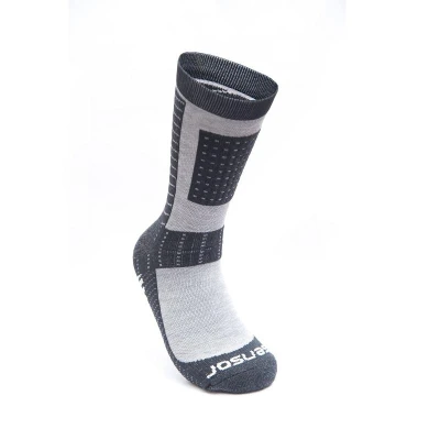 SENSOR Pro Merino Crew ponožky Černá/šedá