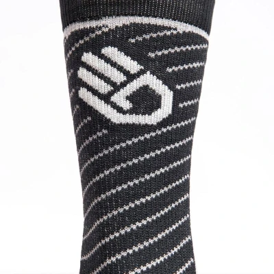 SENSOR Pro Merino Crew ponožky Černá/šedá