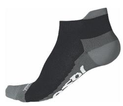 Sensor ponožky Race Coolmax Invisible Černá/šedá Sensor ponožky Race Coolmax Invisible Černá/šedá