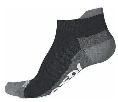 Sensor ponožky Race Coolmax Invisible Černá/šedá Sensor ponožky Race Coolmax Invisible Černá/šedá