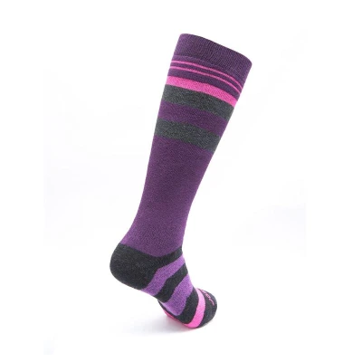 SENSOR Slope Merino ponožky Černá/růžová/fialová