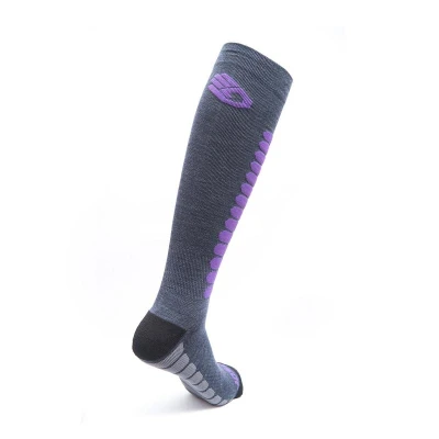 Sensor Ponožky Zero Merino Šedá/fialová
