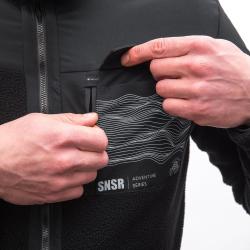 SENSOR Teddy unisex černá fleece bunda Fleece